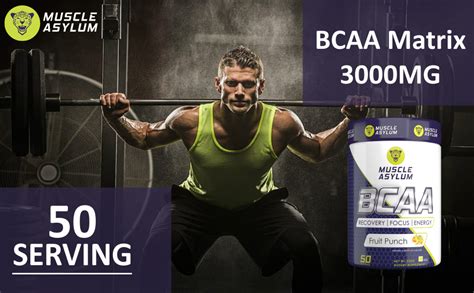 Muscle Asylum BCAA Intra and Post Workout Supplement Of 50 Serving ...