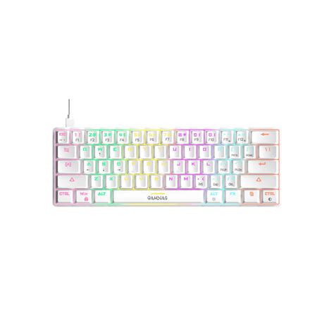 Gamdias Hermes E4 (3in1) Mechanical Keyboard/Mice/Mat White Colour RGB ...