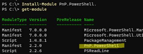 Install Module PNP PowerShell 的图像结果