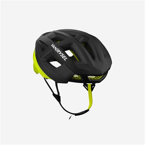 Buy Racer Cycling Helmet - Black/Neon Yellow Online | Decathlon