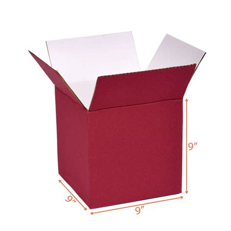9X9X9 Red Packing Box | Laptop Shipping Box