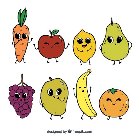 Cartoon fruit Images - Free Download on Freepik