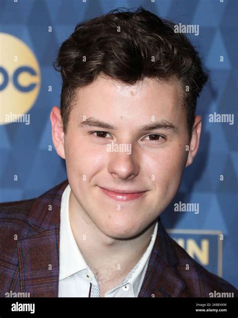 PASADENA, LOS ANGELES, CALIFORNIA, USA - JANUARY 08: Actor Nolan Gould arrives at ABC Television ...