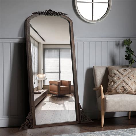 Bloomsbury Market Anneelise Solid Wood Arch Floor Mirror - Wayfair Canada