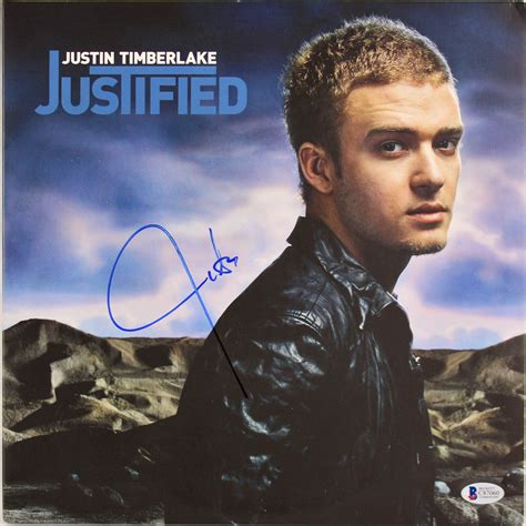 Charitybuzz: Justin Timberlake Signed Justified Vinyl Album - Lot 2220014