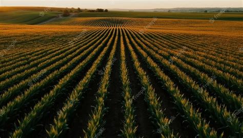 Croissance biologique du blé dans le paysage rural des prairies générée ...