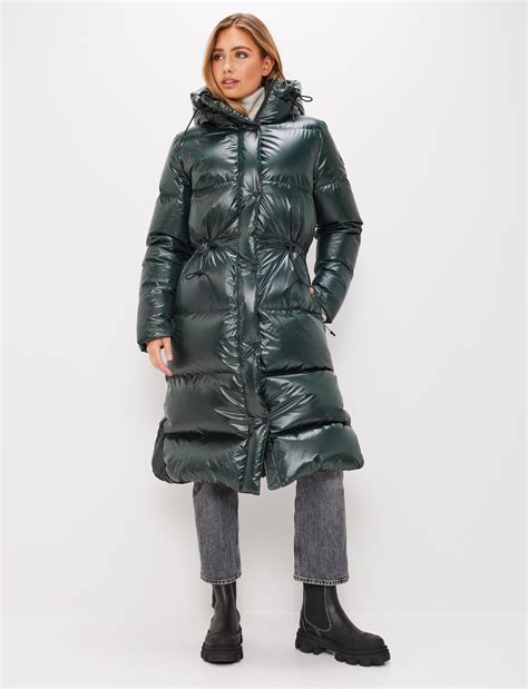 Verona W Down Coat - Emerald Green | Down coat, Puffy jacket women ...