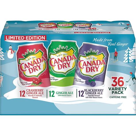Canada Dry Winter Variety Pack 12 Fl Oz Bottles (Pack of 36) - Walmart.com