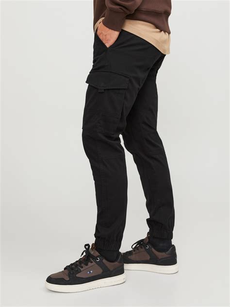 Slim Fit Cargo trousers | Black | Jack & Jones®