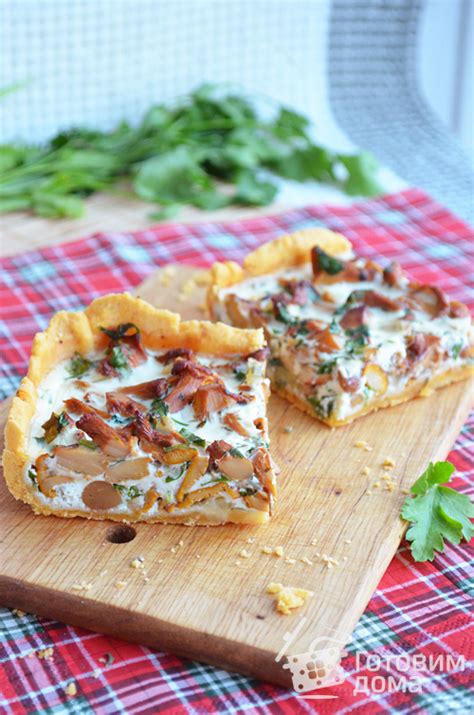 Пирог с лисичками и эстрагоном - пошаговый рецепт с фото на Готовим дома