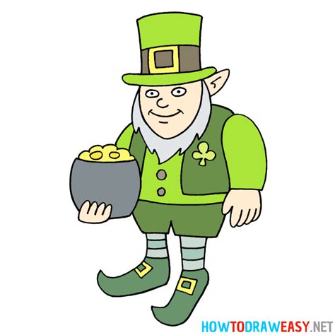 How to Draw a Leprechaun - How to Draw Easy
