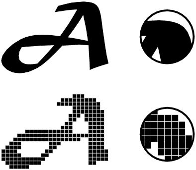 Image result for Vector vs Bitmap