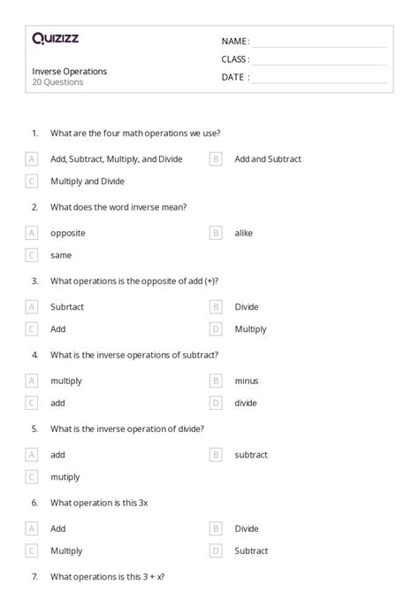 Image result for Inverse Operations Examples 2nd Grade