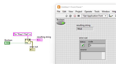 Image result for Boolean to String LabVIEW