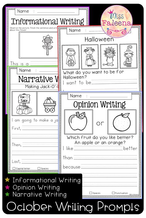 Writing Prompts 1St Grade Worksheets 162 – Printable PDF Template