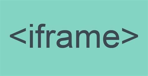 IFRAME IN HTML - YouTube