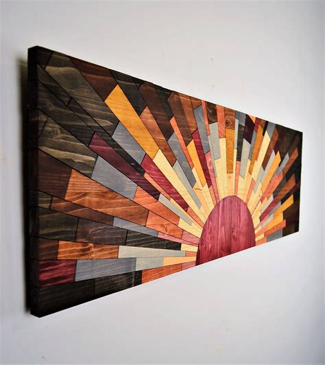 Wood wall art EDGE of THE DAY wooden wall art