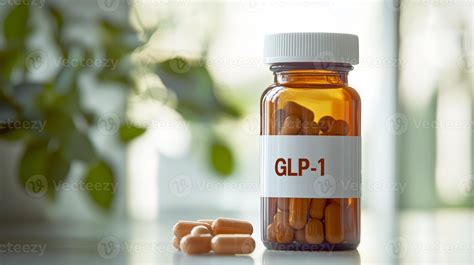 un glp1 etiquetado frasco es un vital medicación para gerente glucosa metabolismo y diabetes ...