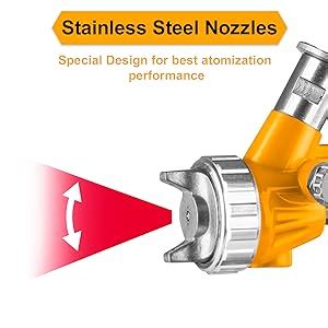 INGCO Air Spray Gun, 400ml Capacity Spray Gun | 1.5mm Nozzles Stainless ...