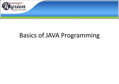 Java Tutorial Presentation 的图像结果