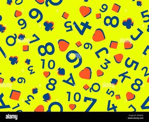 Seamless pattern with card suits: diamonds, hearts, clubs, spades in 3d style. Isometric card ...