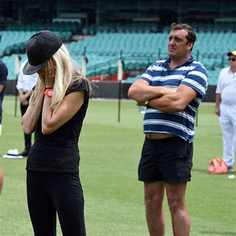 Australian cricket captain Michael Clarke arrives with wife Kyly Clarke ...