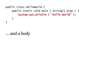 Image result for Java Syntax HelloWorld