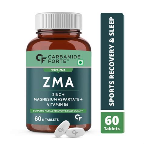 Carbamide Forte ZMA Supplements for Men & Women - Zinc, Magnesium Aspa