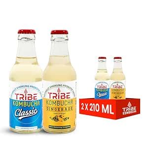 Tribe Kombucha Naturally Sparkling Herbal Tea | Probiotic Super Drink ...