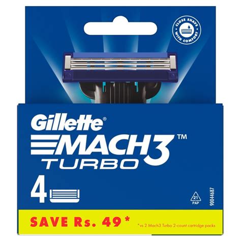 Gillette Mach 3 Cartridge, 12 Count Price, Uses, Side Effects ...