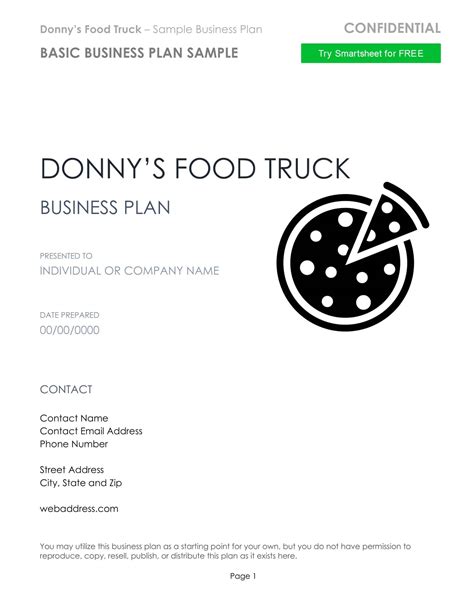 Business Plan Template Food Truck - Nationalshibarescue.org