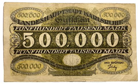 500 000 Mark - City of Karlsruhe – Numista