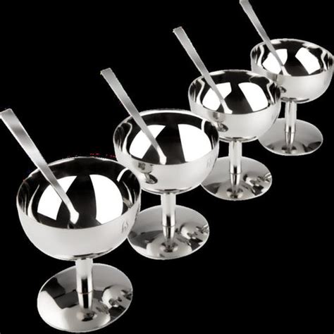 Buy FnS Delight Stainless Steel Ice Cream Cup Set of 4
