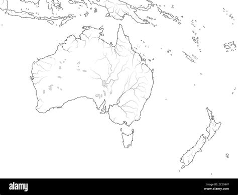 Oceania Map Outline