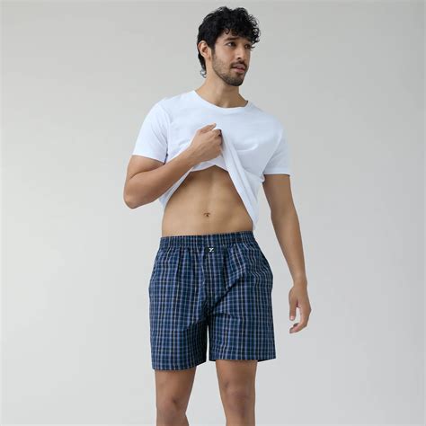 Men’s Midnight Blue Checkmate Boxer Shorts – XYXX Apparels