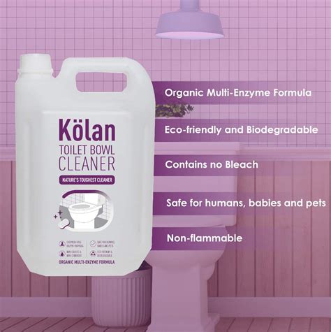 Kolan Organic Enzyme Based Toilet Bowl Cleaner 5L Can