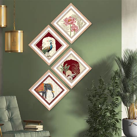 Modern Art Framed Painting Combo for Home Living Room Office Wall Deco ...