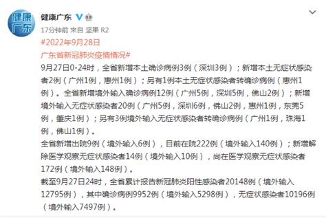 9月28日惠州疫情最新消息：昨新增本土确诊1例无症状1例-闽南网