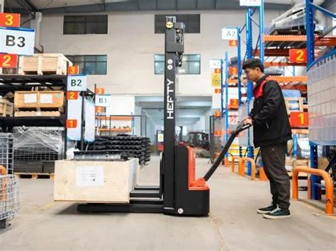 Electric Stacker - Stand On Full Electric Stacker Manufacturer from Chennai