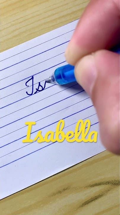 "Isabella" Beautiful name in Cursive writing | Handwriting ...