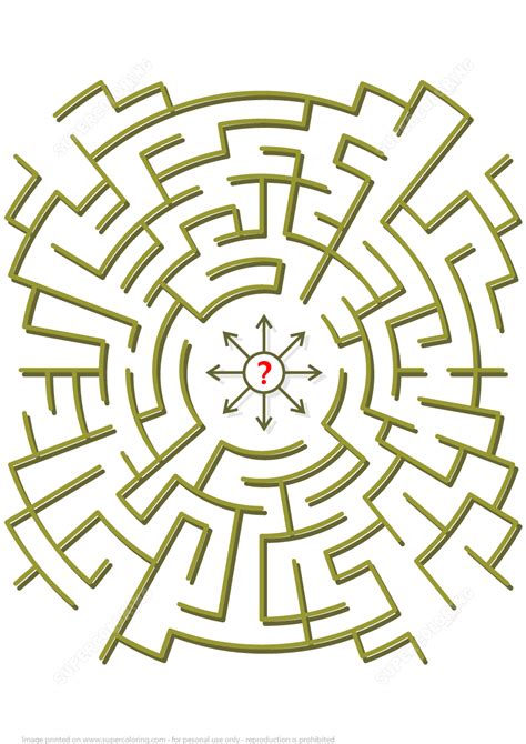 Labyrinth Game Puzzle | Free Printable Puzzle Games