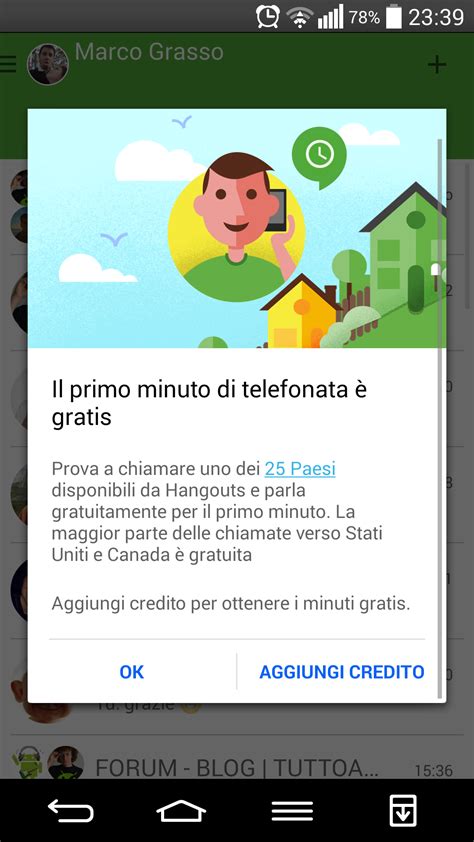 Google ci regala il primo minuto di chiamate con Hangouts Dialer