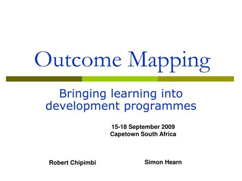 Image result for Outcome Map
