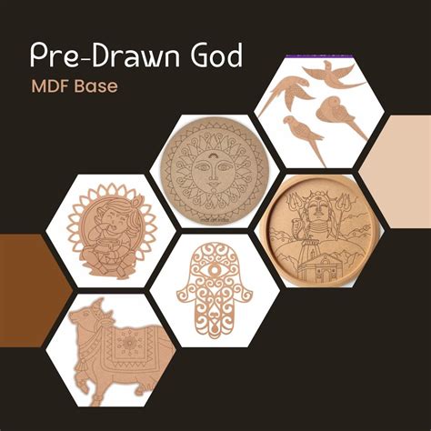 Decor Temple Wall With Pre Marked Gods MDF Cutouts - Hobby India– Hobby ...