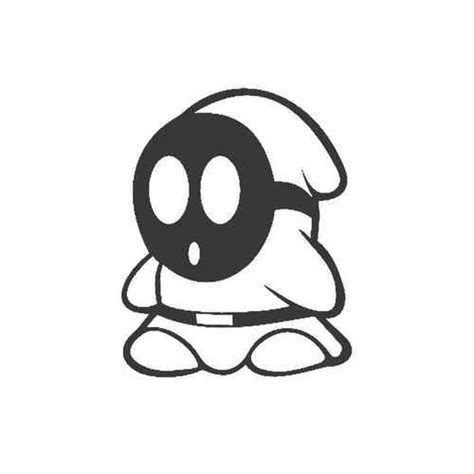 Shy Guy 3ds Wii Nintendo Nes Snes N64 Mario Kirby Toad Vinyl Sticker ...