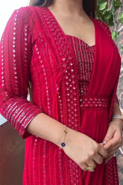 Latest Indian Ethnic Ready To Wear Farewell Party Modern Farewell Sare