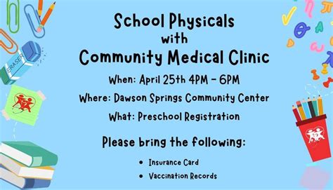 Dawson Springs Preschool Physicals , Dawson Springs Community Center ...