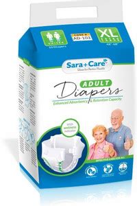 Sara+Care Adult Diaper XL Adult Diapers - XL - Buy 10 Sara+Care Cotton ...