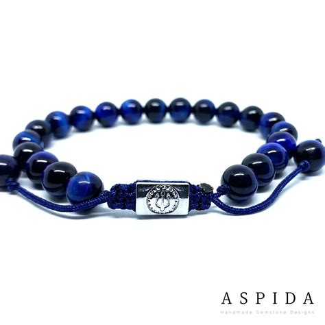 Real Blue Tiger Eyes Gemstone Crystal Bracelet, Bracelet for Men ...