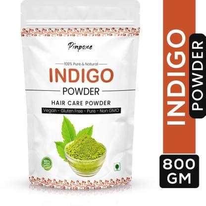 Pinpoxe 100 Percent Natural Indigo Hair Colour Powder 800g (Pack of 1 ...